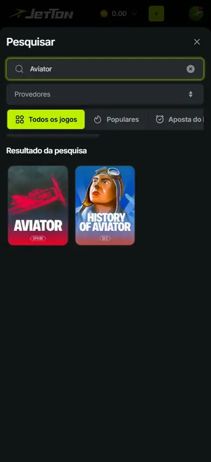 Interface relacionada a Jogos crash